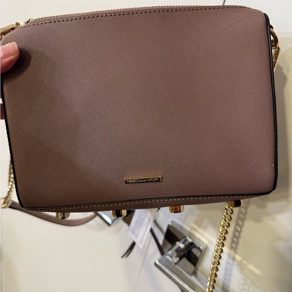 Rebecca Minkoff Handbags - Rebecca Minkoff Mauve Avery Crossbody Bag with Gold Chain. NWT